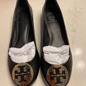 Tori burch Reva Ballet flats/ Worn only once. Practically brand new.